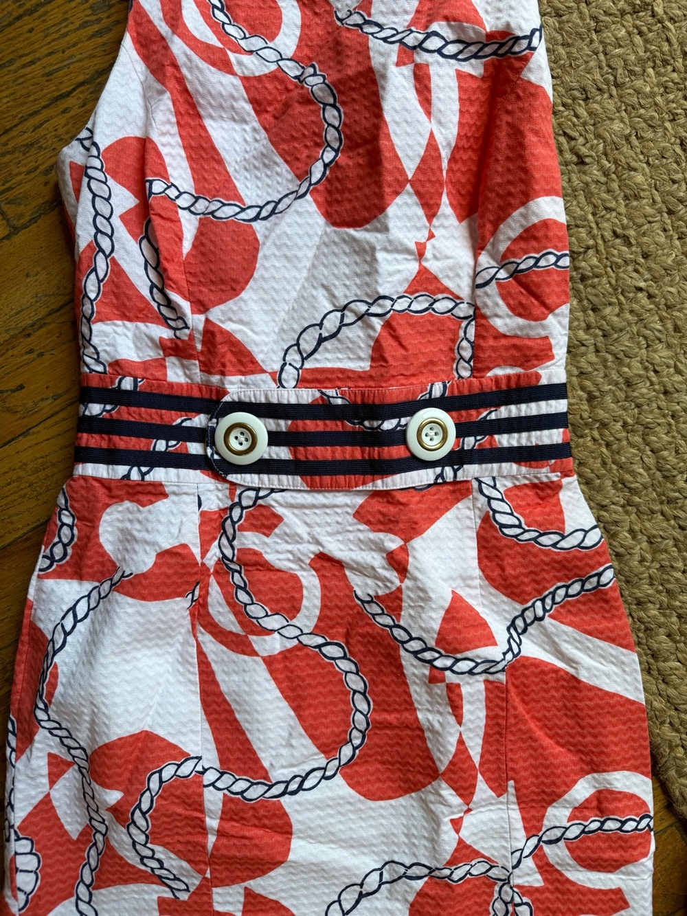Lilly Pulitzer Kirkland Dress in Tango Orange Booze Cruise Sz: 00 - Picture 2 of 5